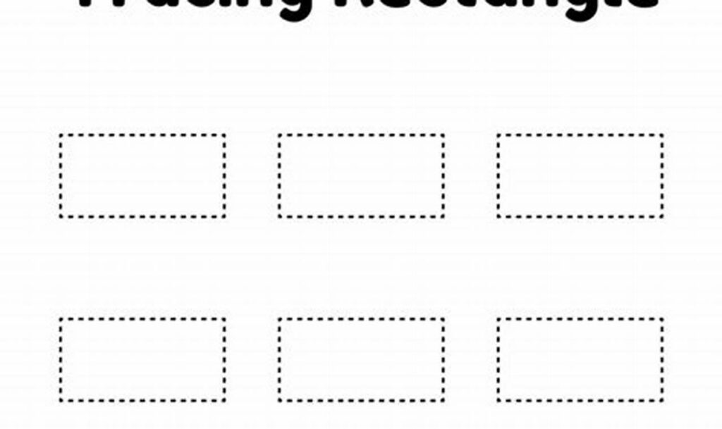 Free Rectangle Tracing Worksheets for 4 Year Olds - Fun!