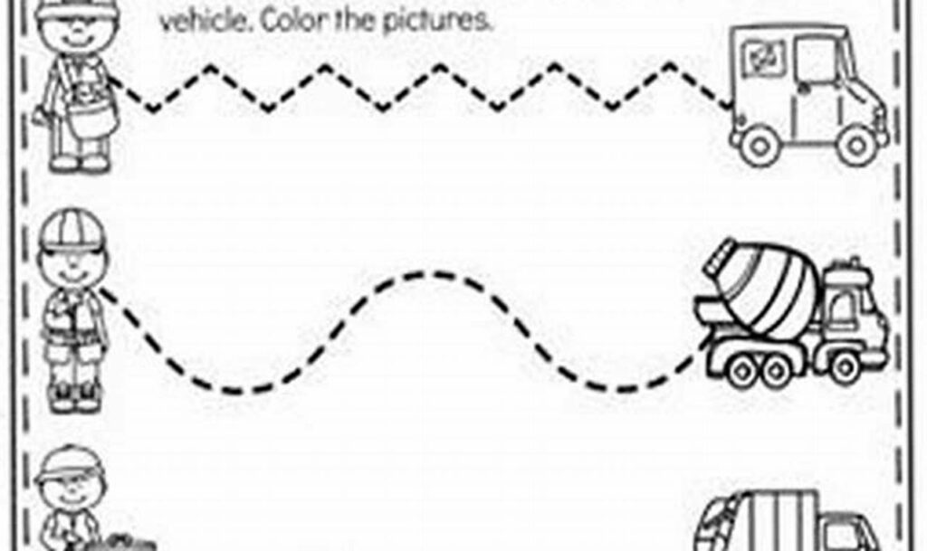 Free Simple Line Tracing for 2 Year Olds Printable Fun!