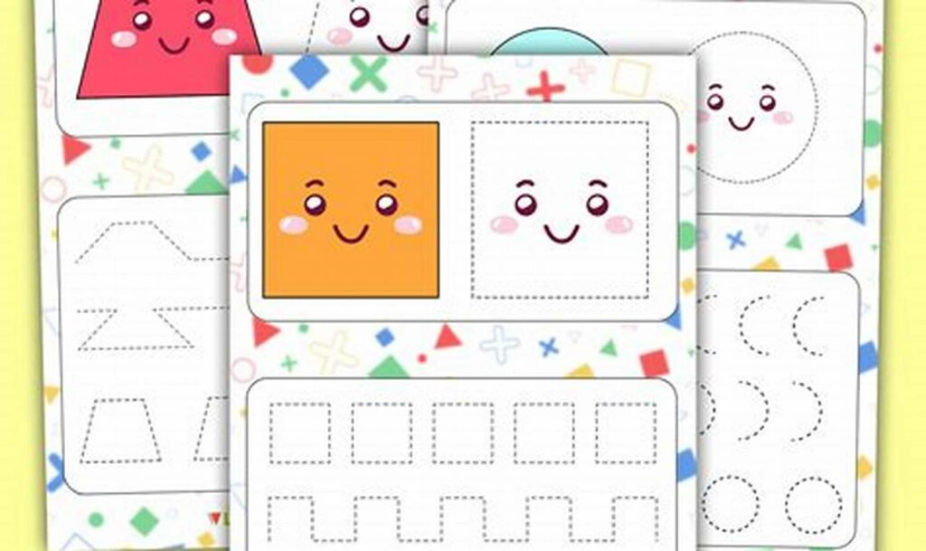 Fun Shape Tracing: Square Tracing Worksheets for 3 Year Olds