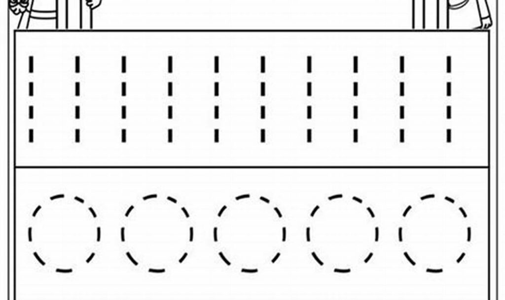 line tracing pages for pencil dexterity for 5 year olds