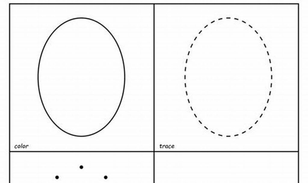 Free & Easy Oval Shape Tracing for Toddlers!