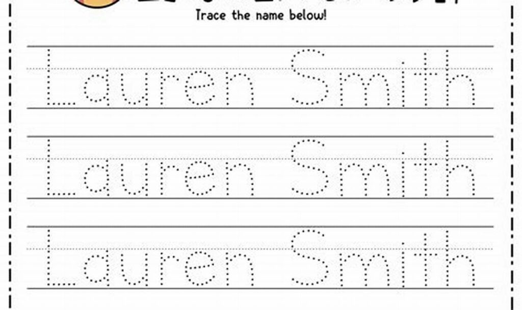 Fun Personal Name Tracing Templates: Fine Motor Skills
