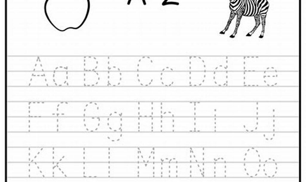tracing capital letters for kindergarten
