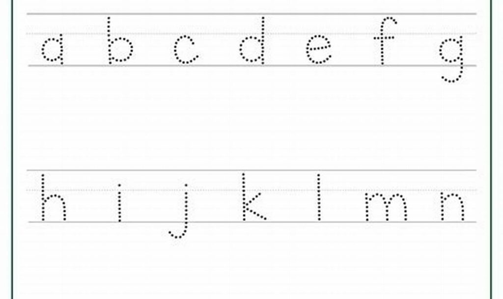 tracing letters for fine motor skills