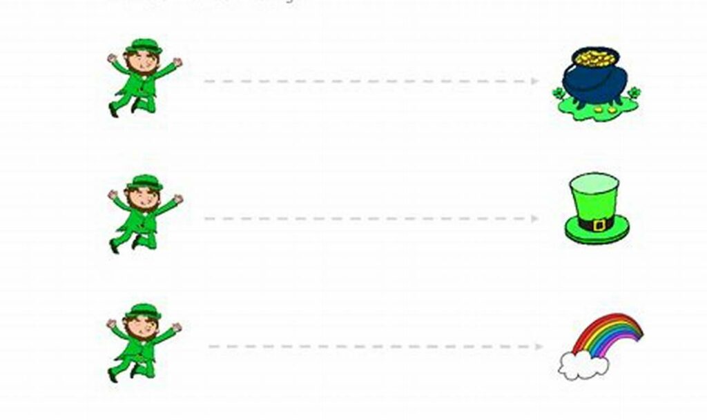 st patrick's day tracing worksheets pdf