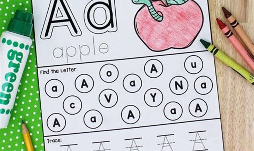 tracing worksheets for letter recognition