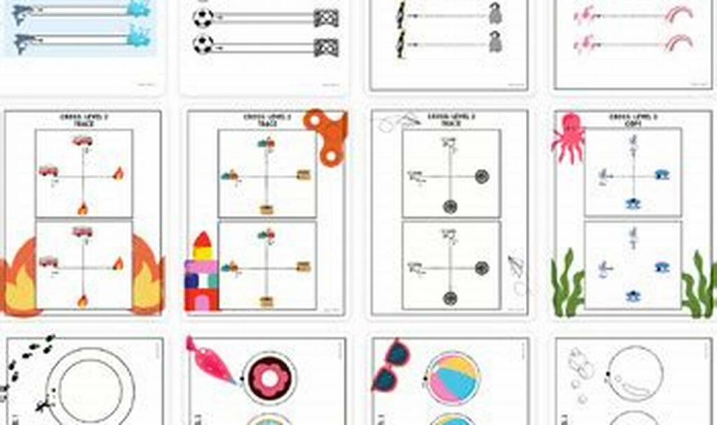 pre-writing program worksheets