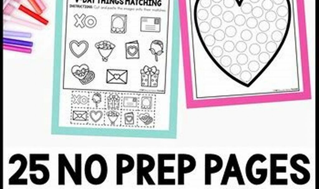 no prep fine motor tracing sheets