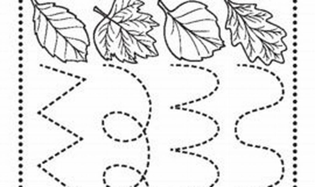 leaf tracing worksheets for fall