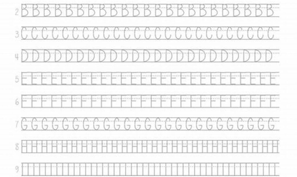 tracing practice for better handwriting