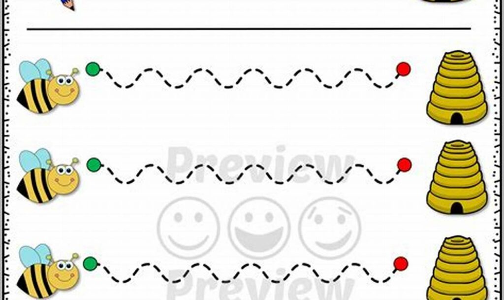 tracing lines from left to right