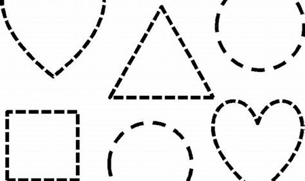 shape tracing and cutting practice