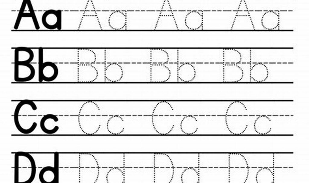letter tracing worksheets for early literacy