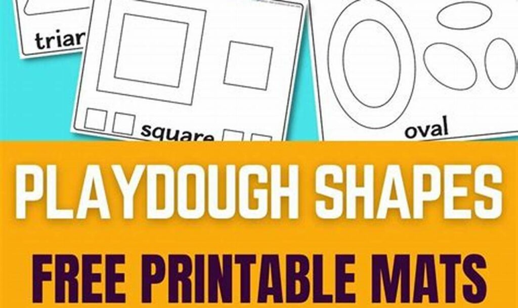 shape tracing activities with playdough