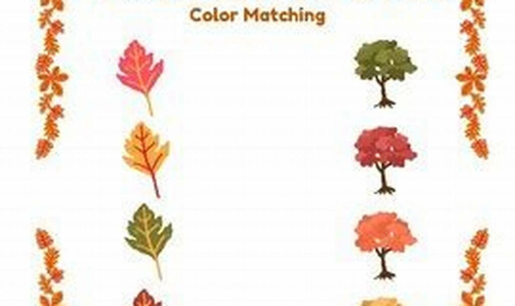 fall leaves pre-writing worksheets