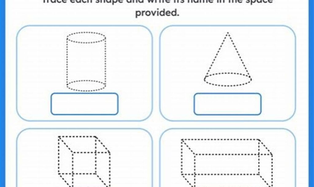 identifying and tracing shapes worksheet