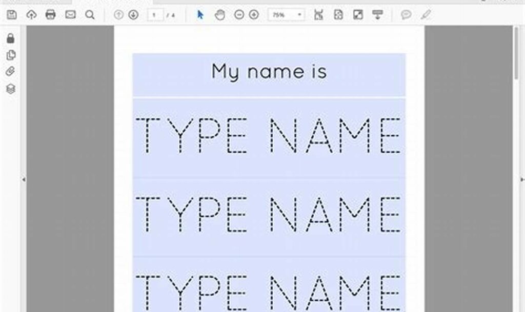my name tracing mat for lamination