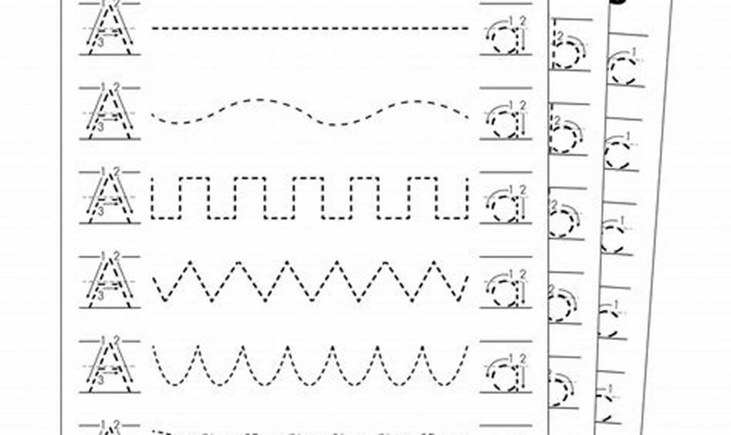 tracing lines for better letter formation