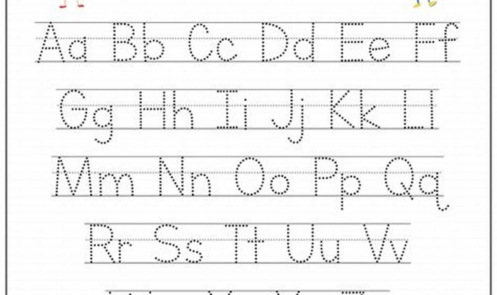 alphabet tracing sheets for christmas