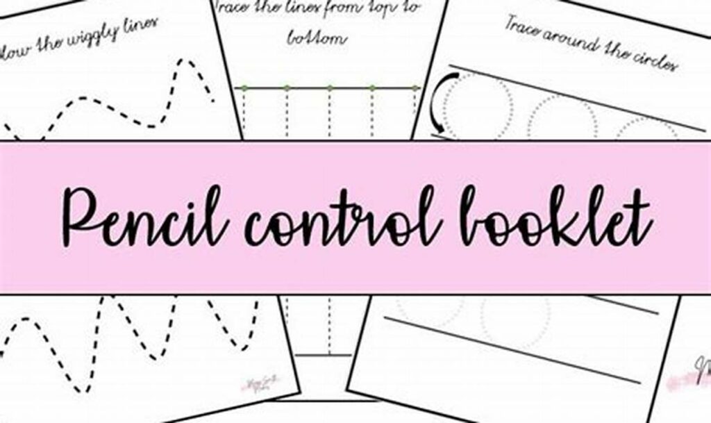 printable tracing booklet for fine motor