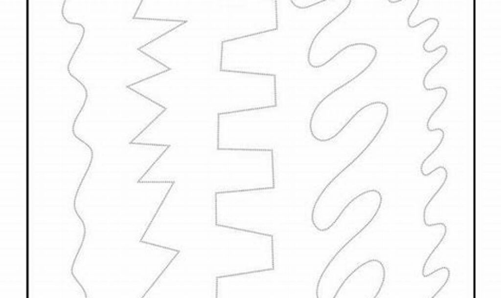 fine motor tracing with water and paintbrush