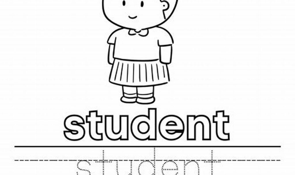 tracing and illustrating vocabulary words