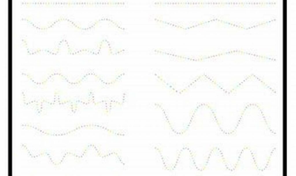 printable tracing dot to dot for pencil control
