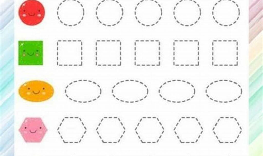 tracing shapes and identifying them