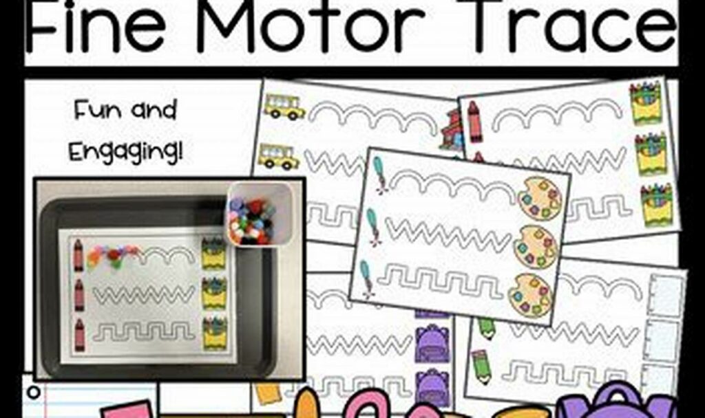 fine motor tracing for independent work