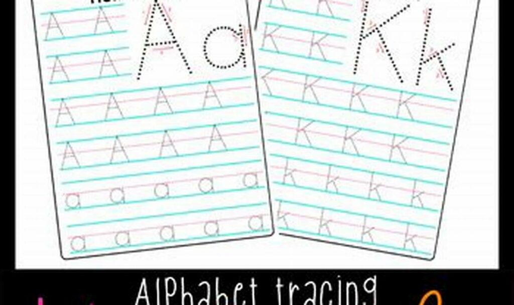 weekly alphabet tracing homework sheets