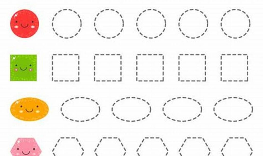 shape tracing and sorting activity