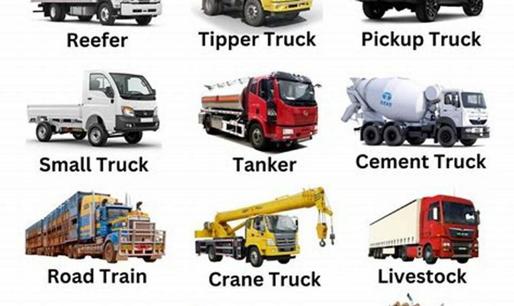 tracing different types of trucks