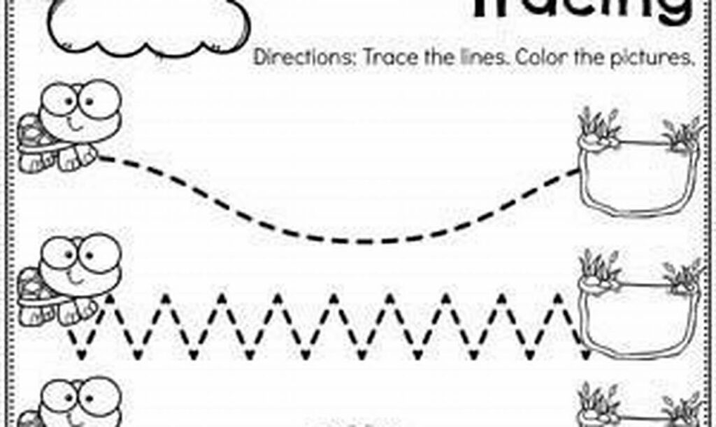 pond life tracing worksheets