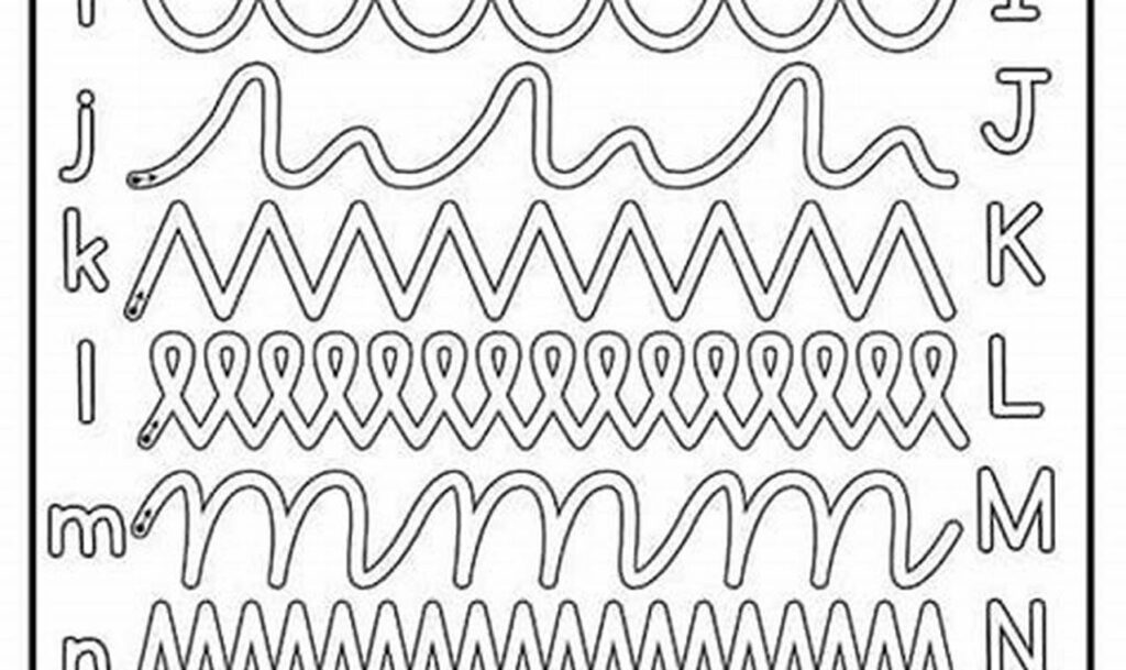 tracing paths for letter formation