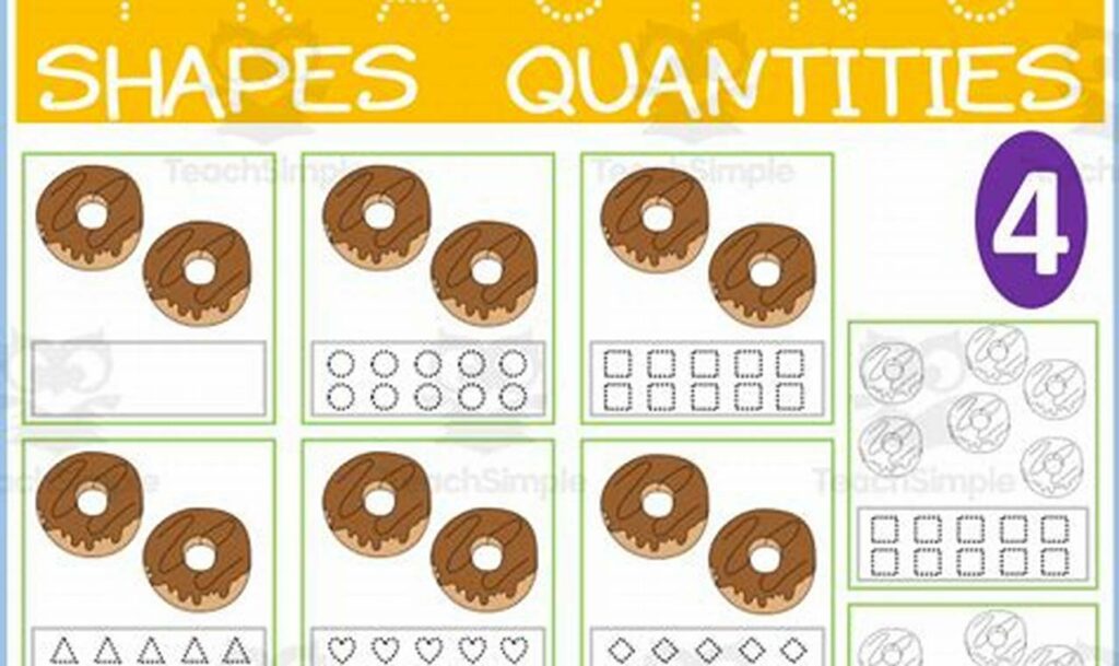 shape tracing task cards printable