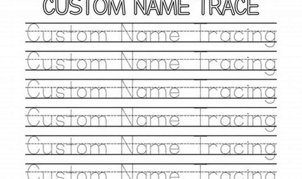 personalized name tracing with favorite character