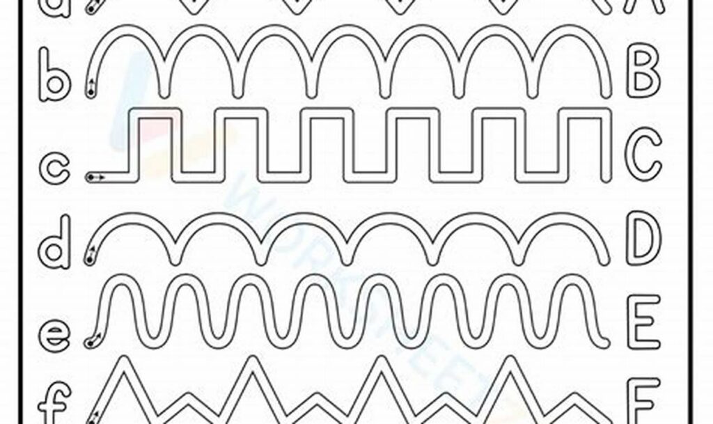 tracing paths for letter recognition