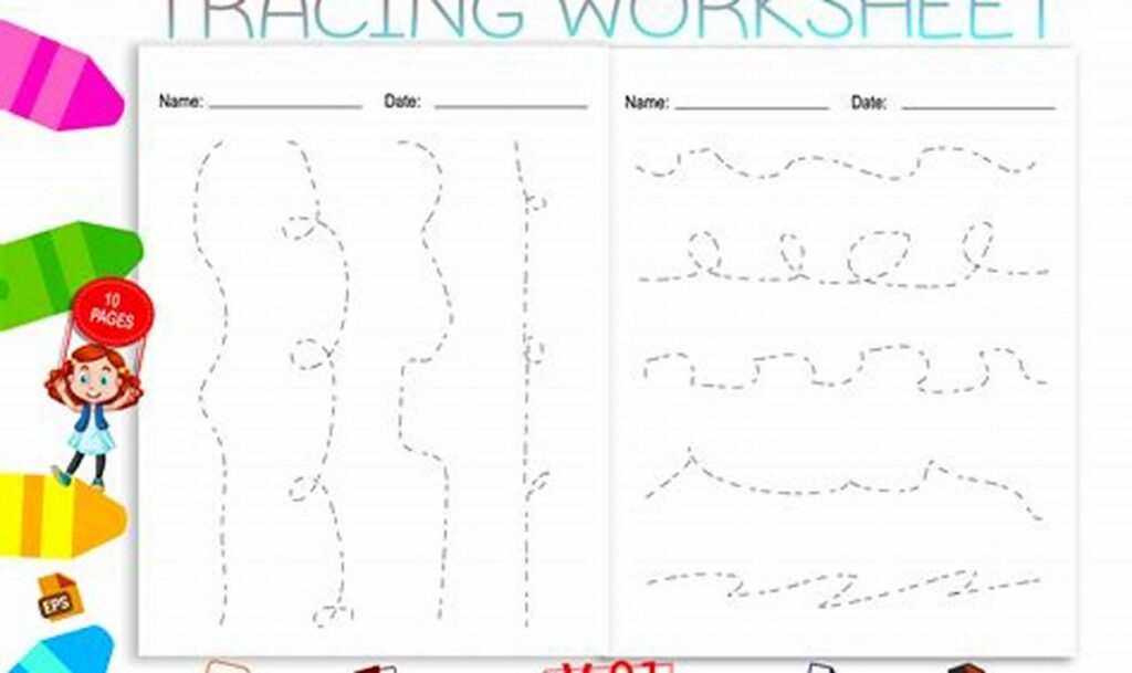 pencil control tracing sheets for 5 year olds