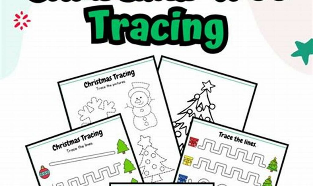 decorating the christmas tree tracing