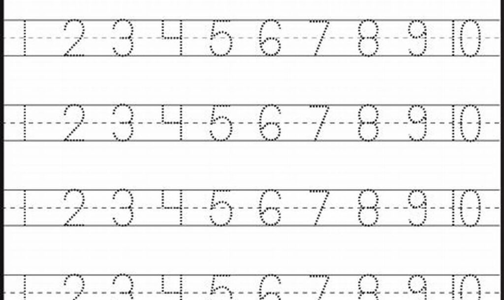 Free Kindergarten Number Tracing Practice Sheets: Learn &amp; Trace!