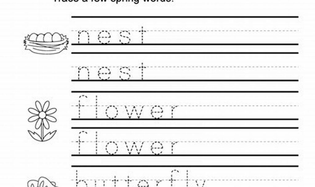 Free: Tracing Letters & Words PDF for Kindergarten Skills