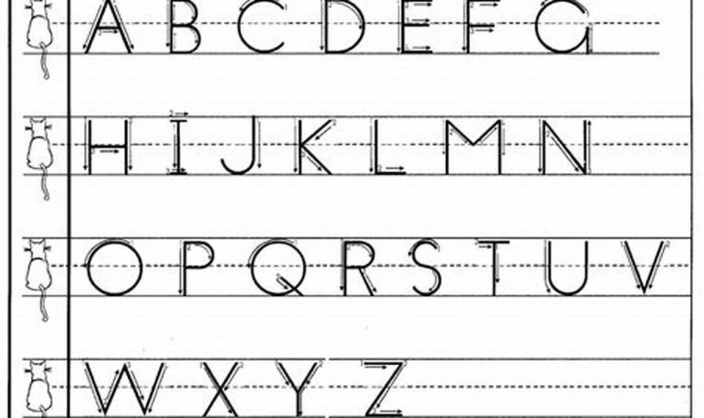 Free Tracing Worksheets: Guide Arrows for Kindergarten Kids!