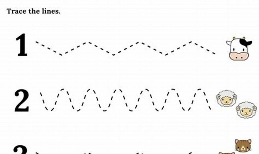 Jungle Fun: Animal Tracing Worksheets for 3 Year Olds & More!
