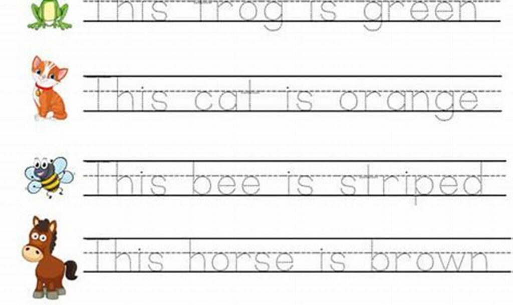 Boost Early Writing: Sentence Tracing for Kids & Fun!