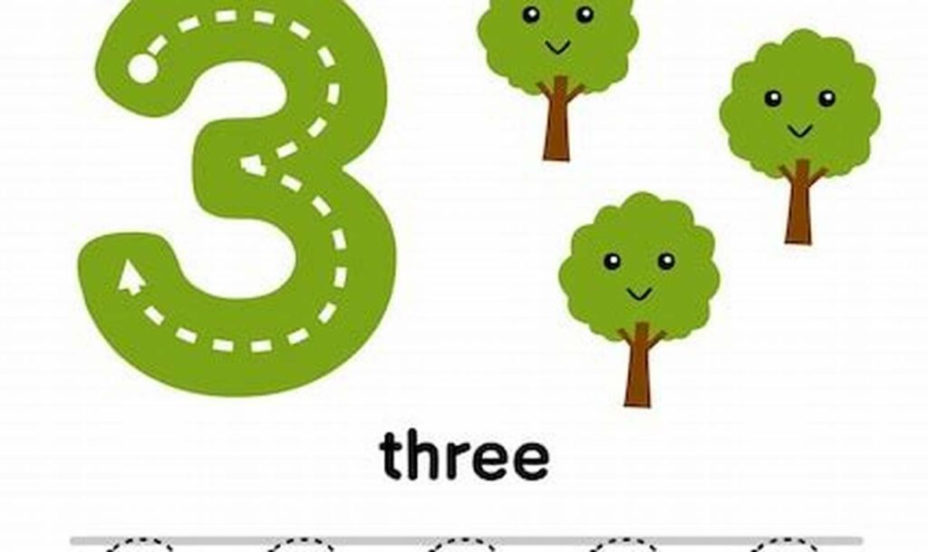nature tracing printables for kids trees