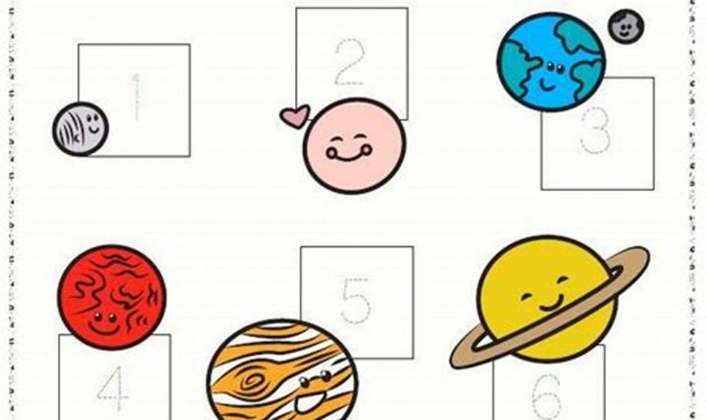 space themed tracing activities for kids planets
