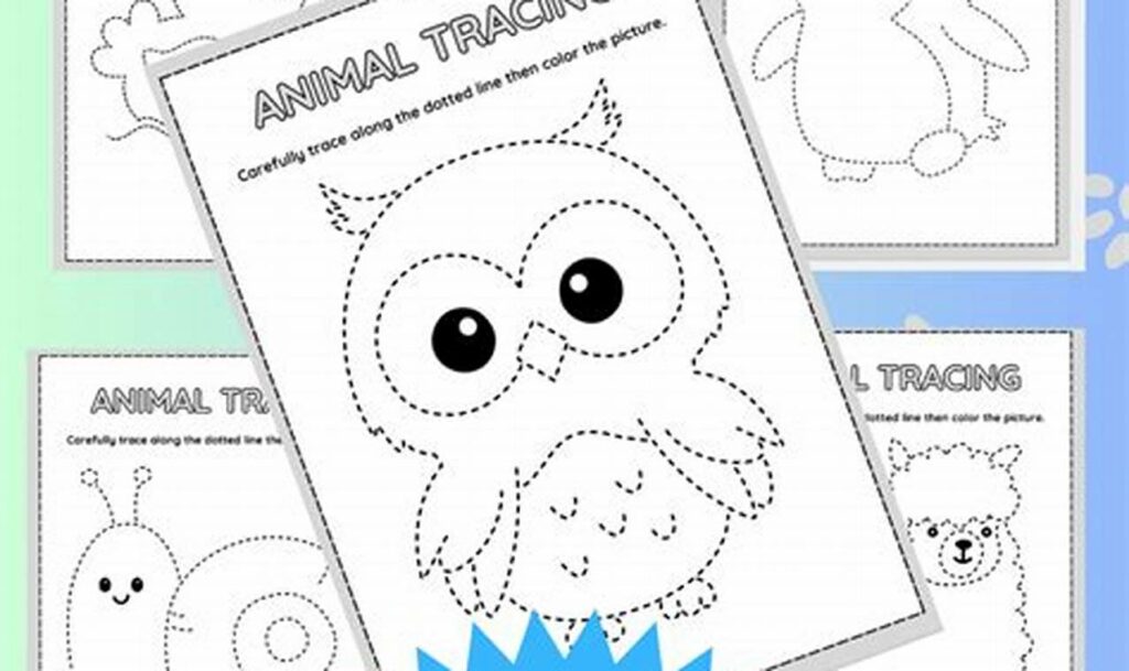 Easy Spring Animal Tracing Pages: Fine Motor Fun!