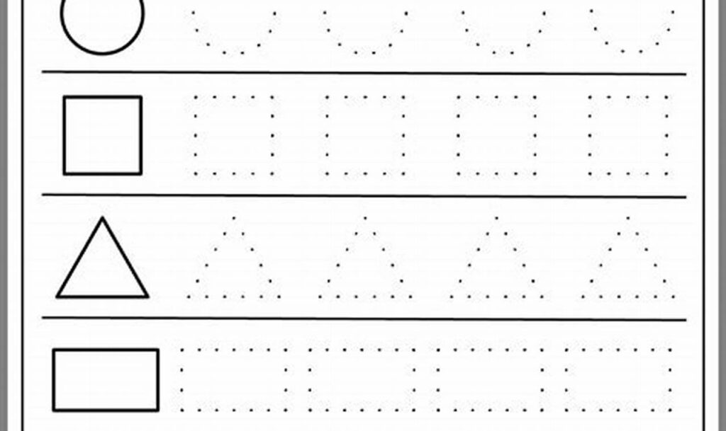 Boost Fine Motor Skills: Shape Tracing for Toddlers Printable!