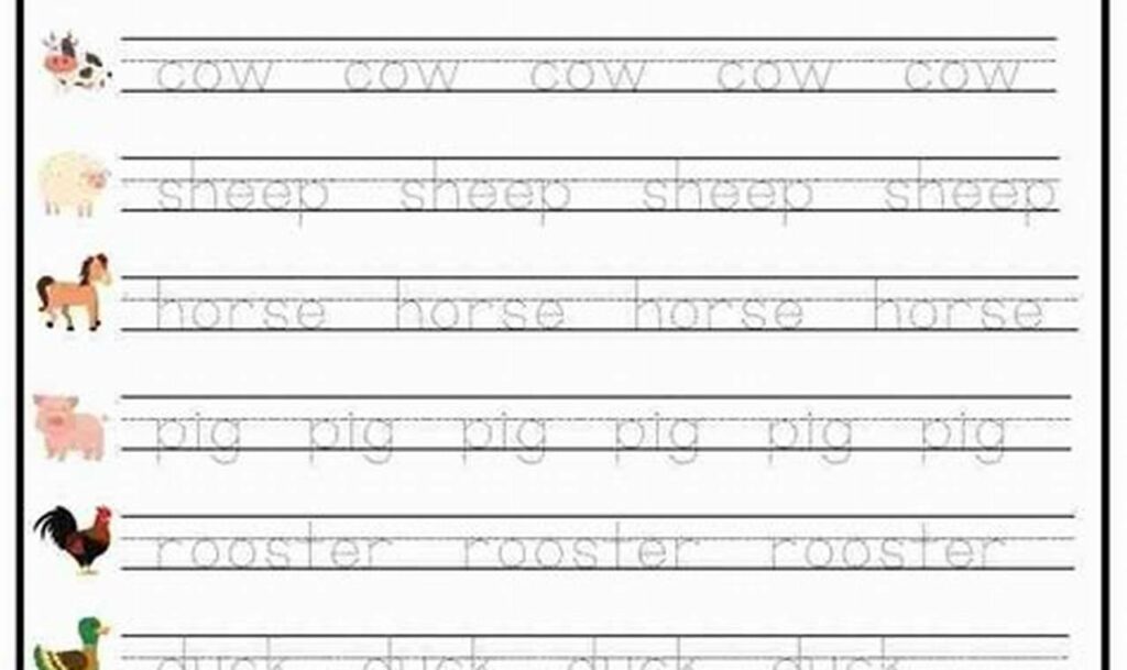 Fun Farm Animal Trace & Learn: Toddler Pre-Writing!