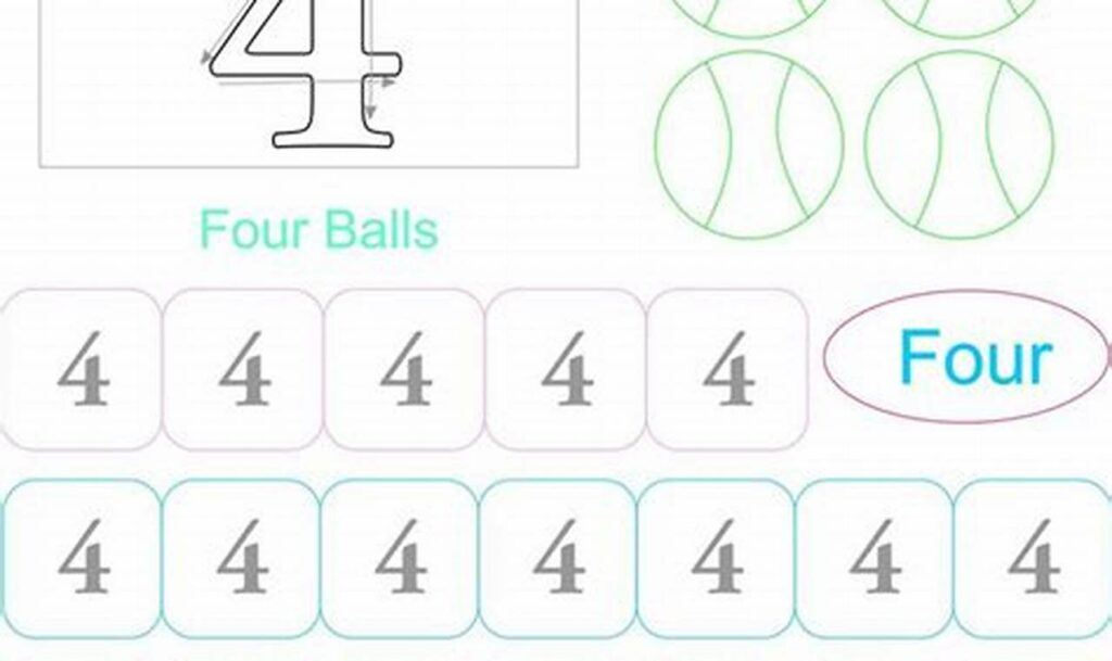Free Number Tracing Worksheets for 4 Year Olds: Print & Learn!